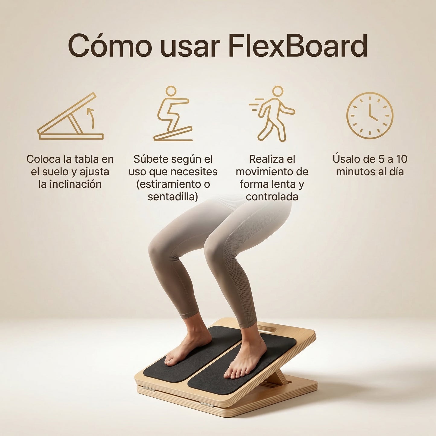 FlexBoard | Piernas Fuertes, rodillas sin Presión