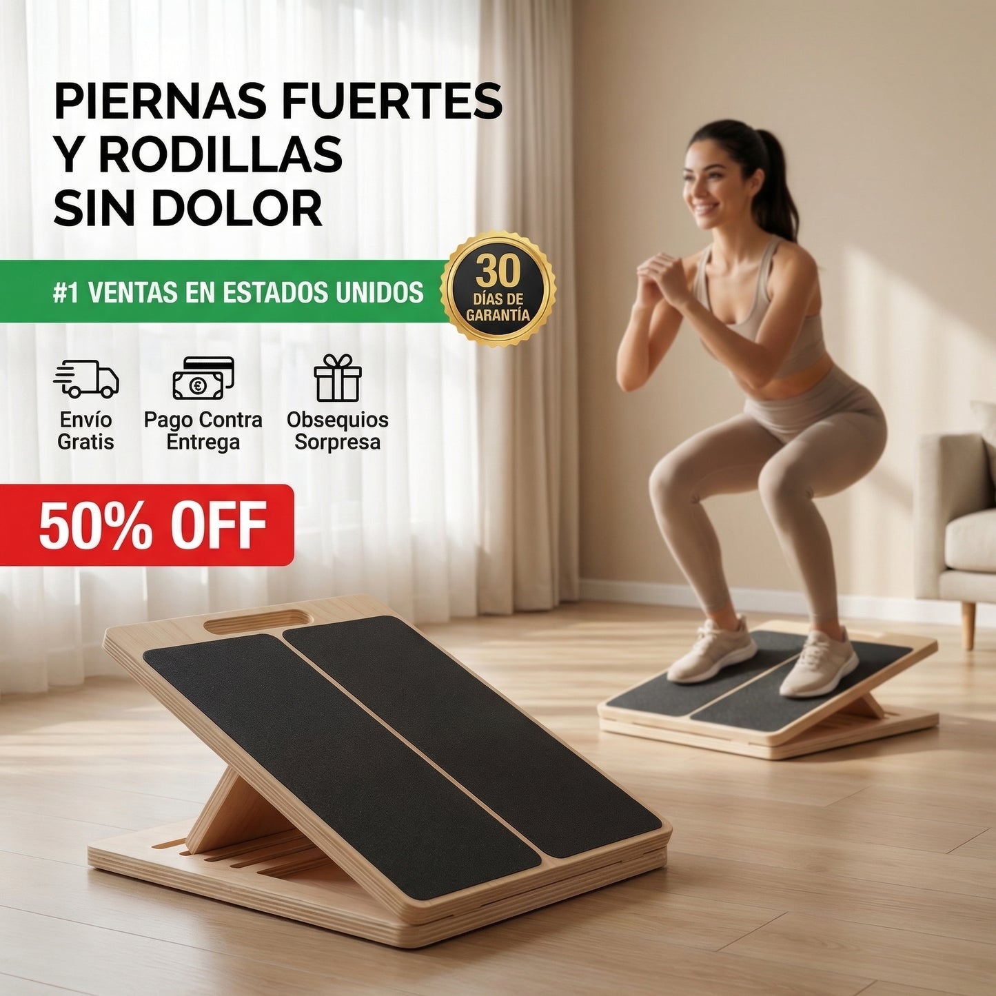 FlexBoard | Piernas Fuertes, rodillas sin Presión